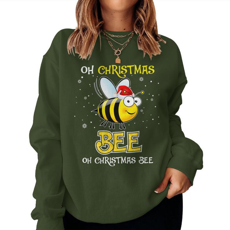 Oh Christmas Bee Oh Christmas Bee Xmas Pajamas Women Sweatshirt