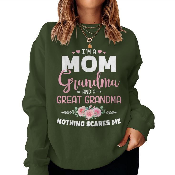 Great Grandma Nothing Scares Christmas Birthday Women Sweatshirt