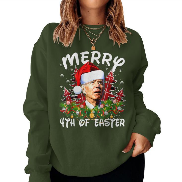 Joe Biden Happy 4Th Easter Ugly Christmas Sweater For Women Women Sweatshirt