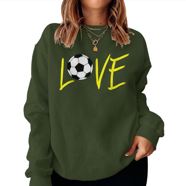 Love Crazy Soccer Mom Life Christmas For Women Women Sweatshirt