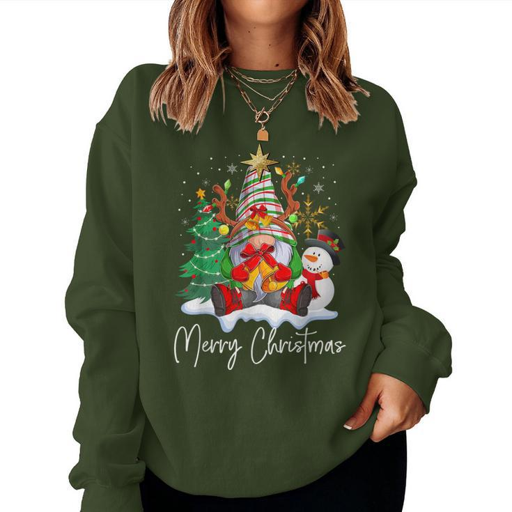 Merry Christmas Gnome Plaid Family Christmas For Men Women Sweatshirt