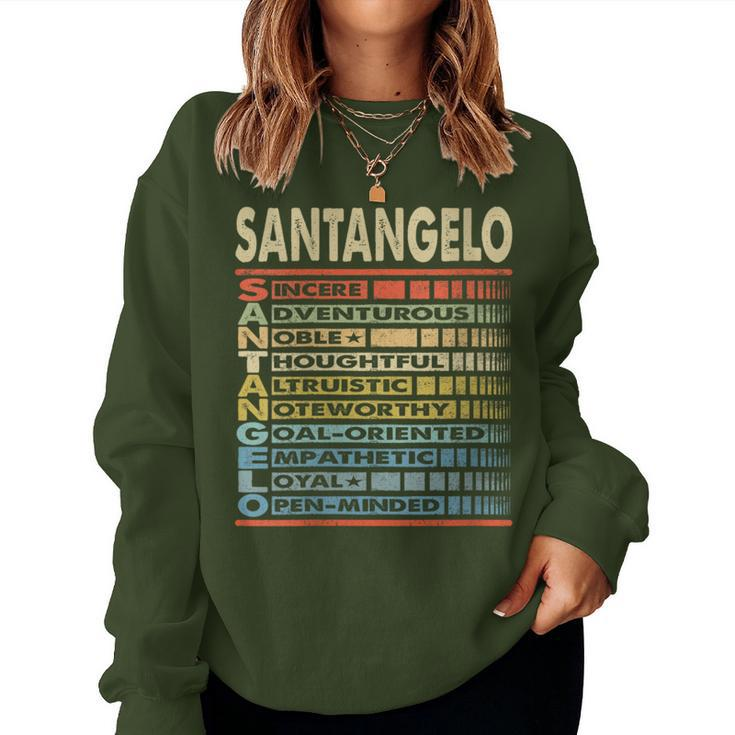 Santangelo Family Name Last Name Santangelo Women Sweatshirt