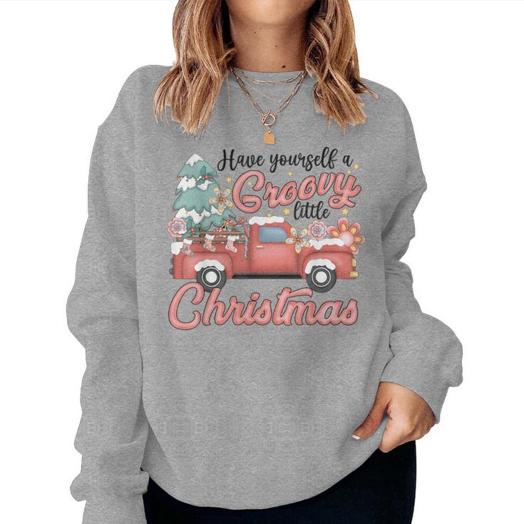 Have Yourself A Groovy Christmas Christmas Women Sweatshirt