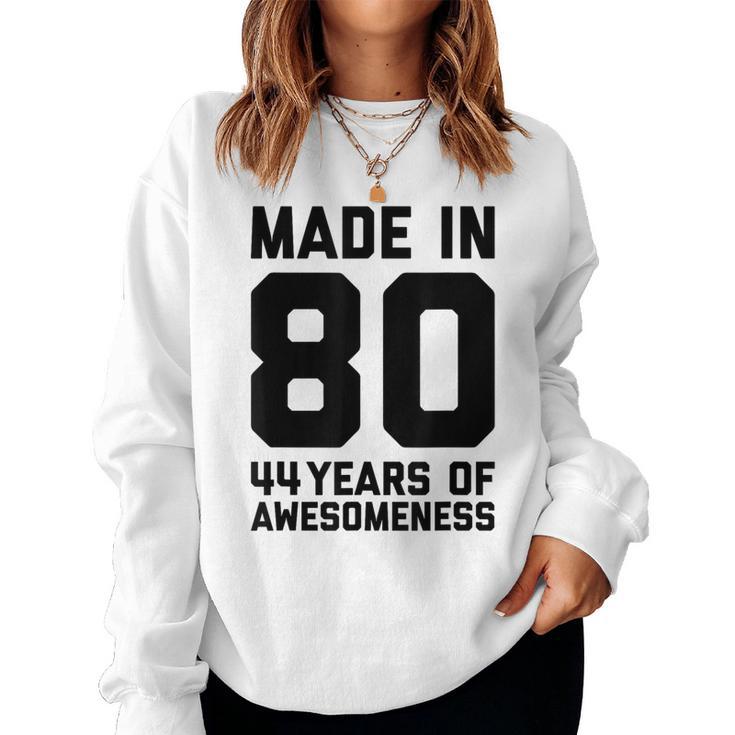 44 Geburtstag 44 Jahre Alt Geschenk Männer Frauen Papa Mama Sweatshirt Frauen