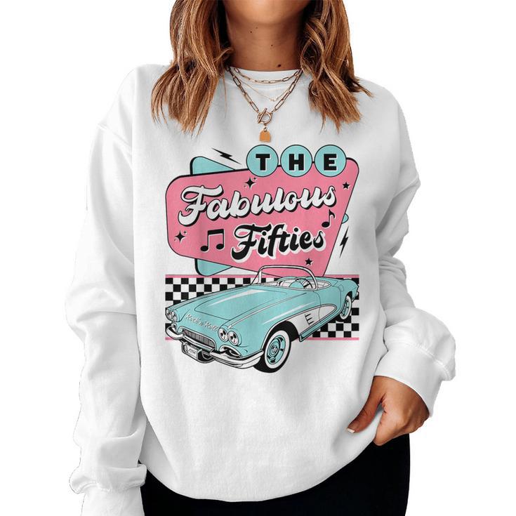 50S Rockabilly Vintage 1950S Clothing For Sock Hop Women Sweatshirt