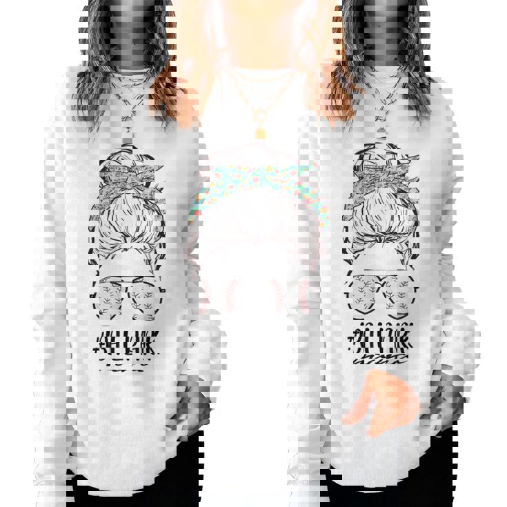 Ball Park Mama Baseball Softball Mother's Day Mom Women Sweatshirt