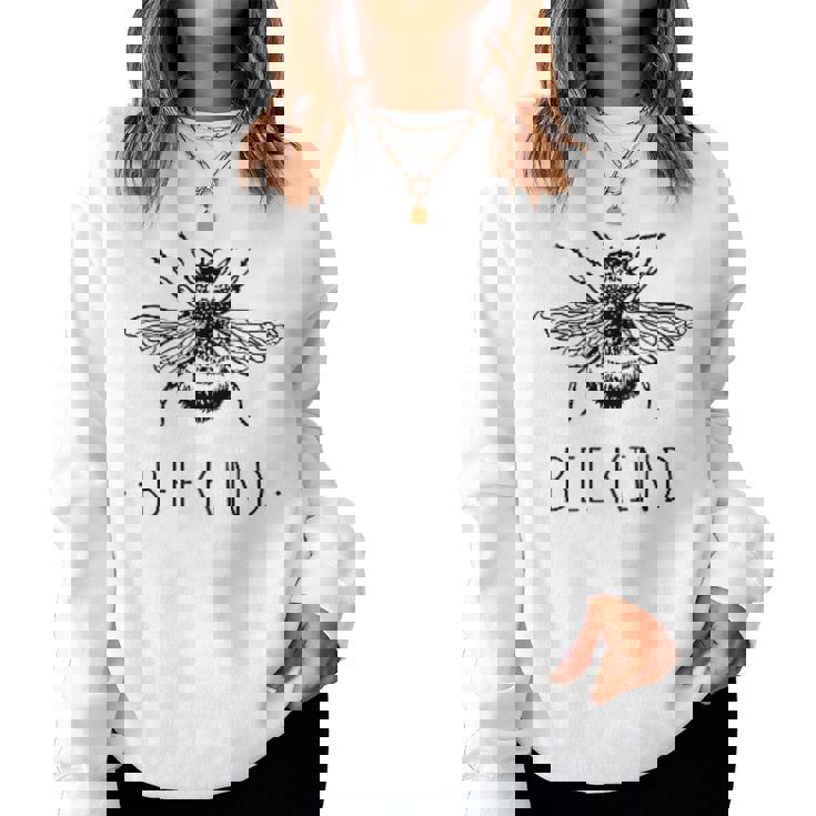 Bee Kind Chica Feminista Abejas Naturaleza Amante De La N Sudadera Mujer