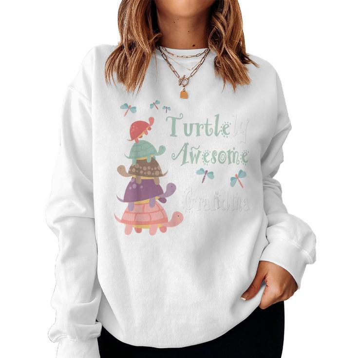 Best Grandma Ever Whimsical Grandma With Cute Turtles Women Sweatshirt