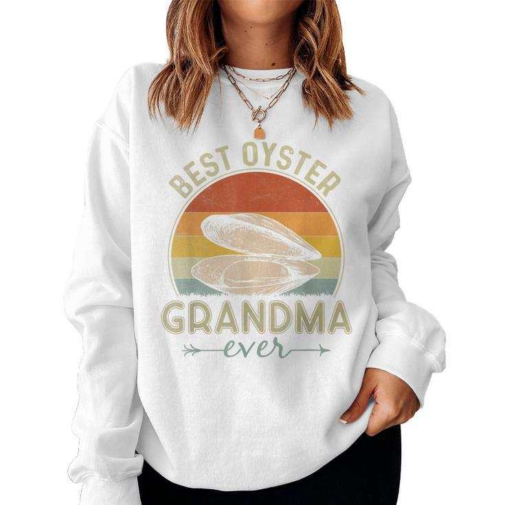 Best Oyster Grandma Ever Retro  Mother's Day Women Sweatshirt