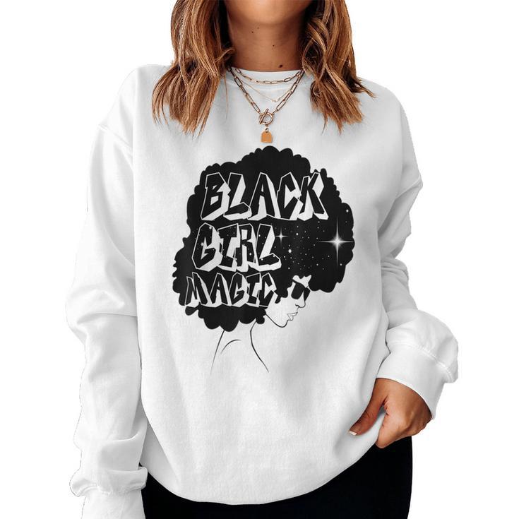 Black Girl Magic Afro Graffiti Urban Queen Women Sweatshirt