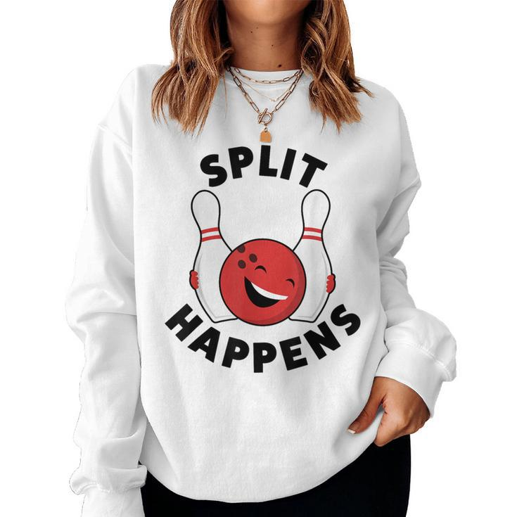 Bowling For And Split Happens Women Sweatshirt