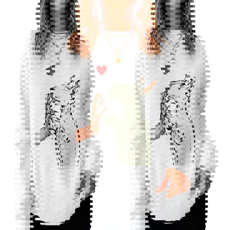 Bull Terrier Mom Bullterrier Dog Lover Owner Pour Women Sweatshirt