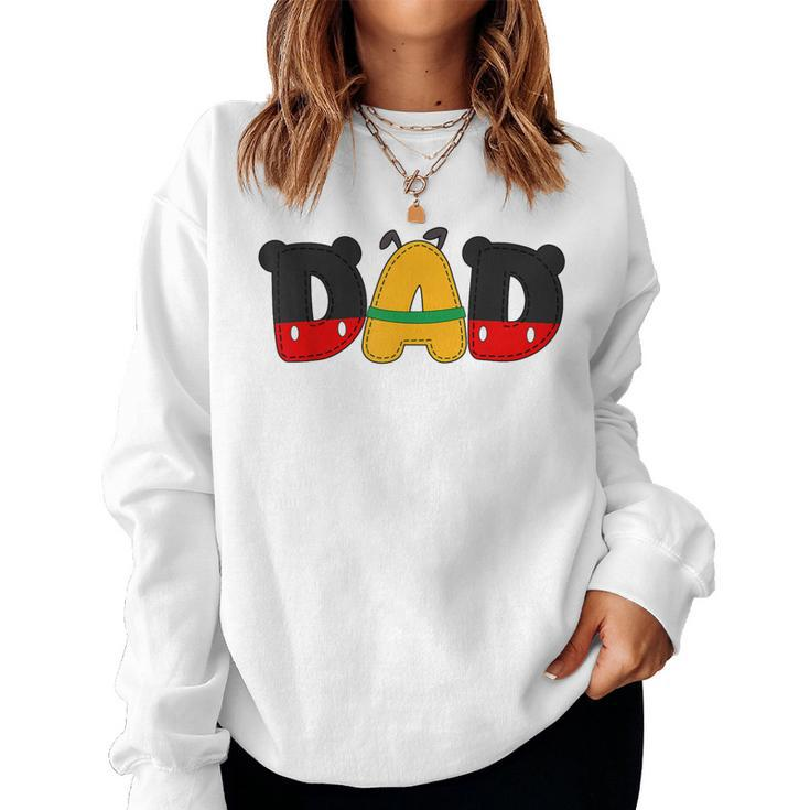 Dad And Mom Birthday Girl Mouse Family Matching Women Sweatshirt