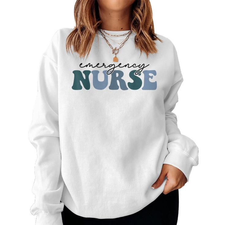 Er Nurse Emergency Room Nurse Nursing School Nurse Week Women Sweatshirt