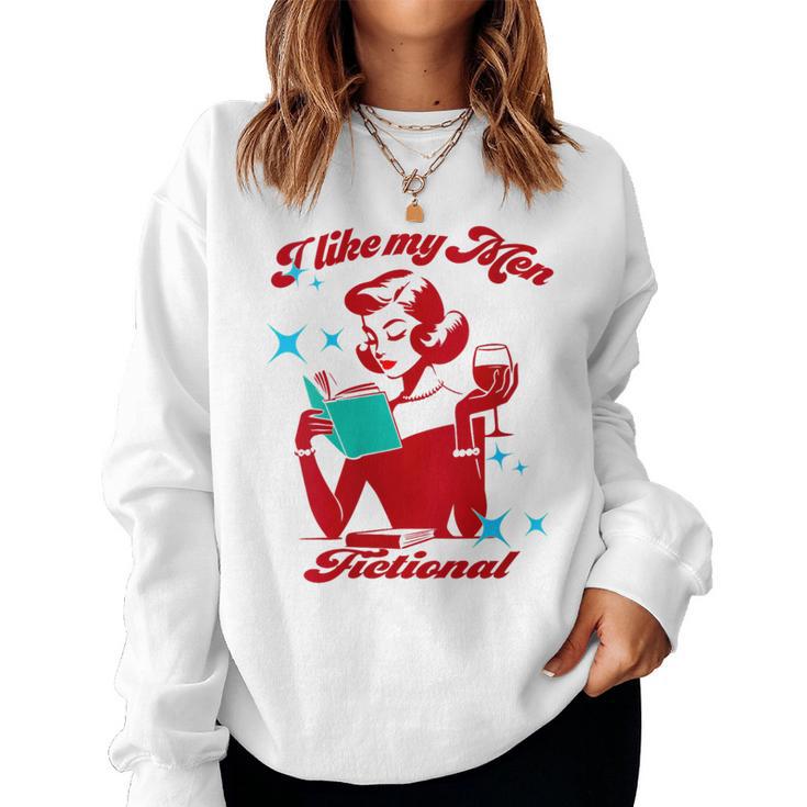 I Like My Fictional Saying Vintage Women Sweatshirt