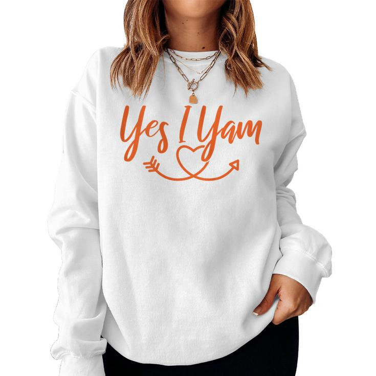 Couples Yes I Yam Women Sweatshirt