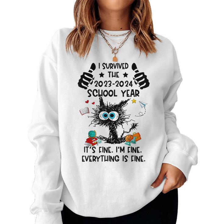 End Of Year School Survivor Last Day Of School Teacher Women Sweatshirt