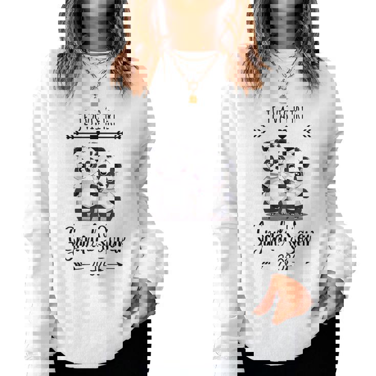 Future Grande Sœur 2024 Panda Je Vais Être Grande Soeur 2024 Women Sweatshirt