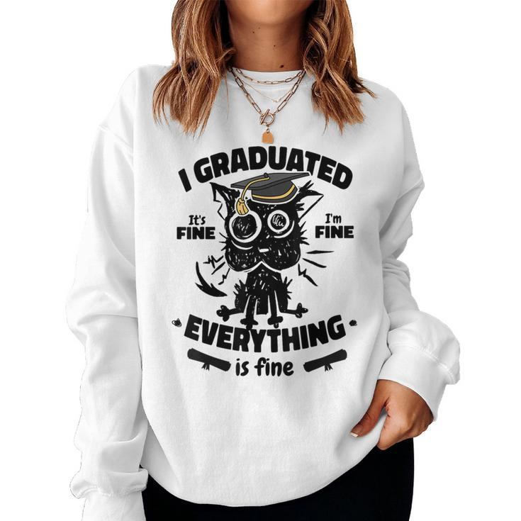 I Graduated Graduate Class Of 2024 Graduation Boy Girl Women Sweatshirt