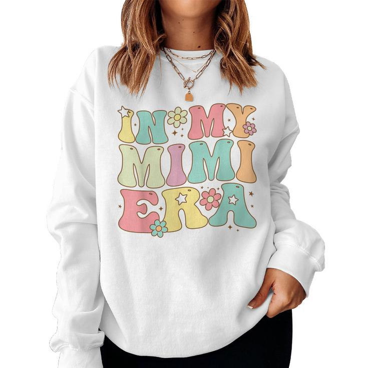 Groovy In My Mimi Era Retro Family Matching Grandmother Women Sweatshirt