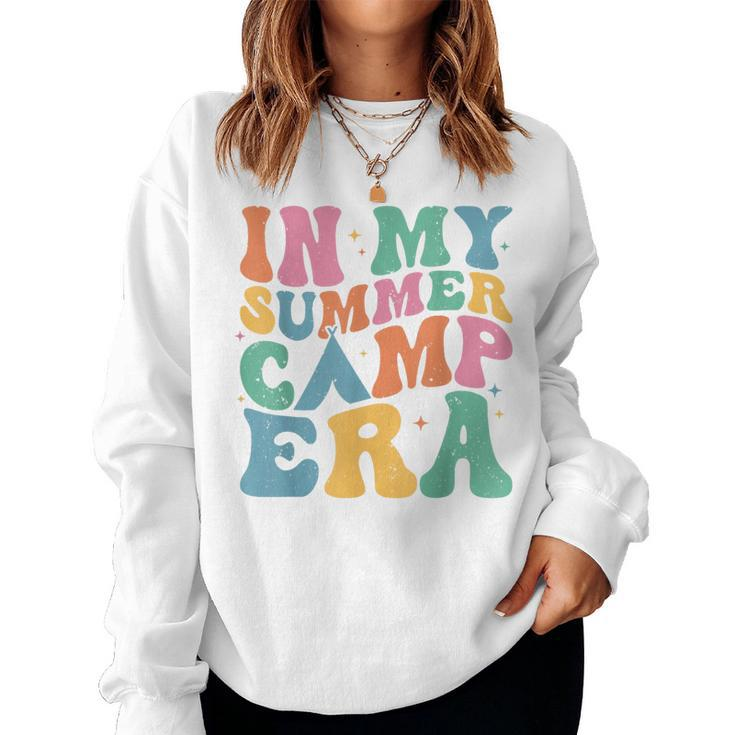 Groovy In My Summer Camp Era Retro Summer Camper Women Women Sweatshirt