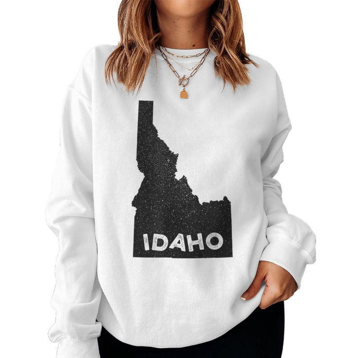 Idaho Roots State Map Home Love Pride Women Sweatshirt