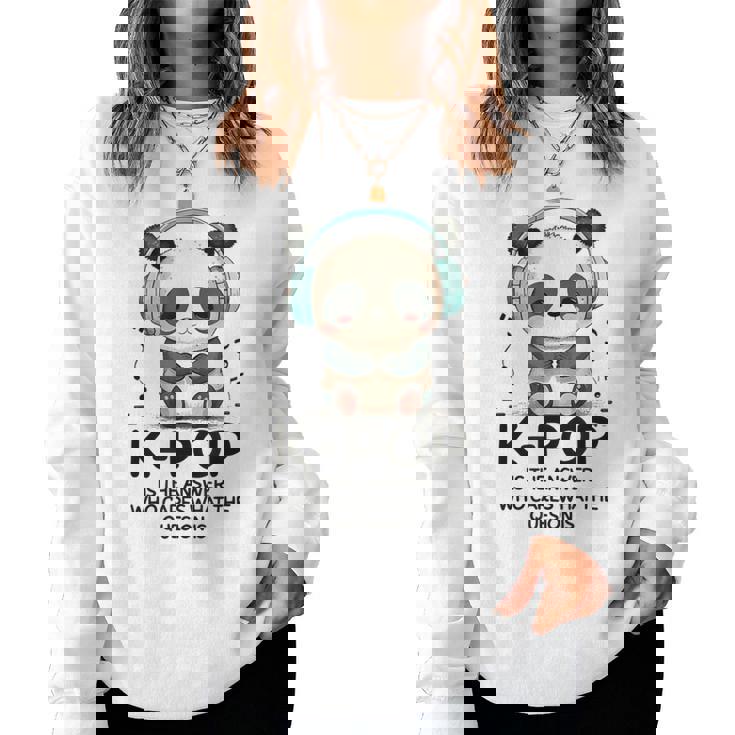 K-Pop Es La Respuesta Panda Kpop Merch Productos De K-Pop Sudadera Mujer