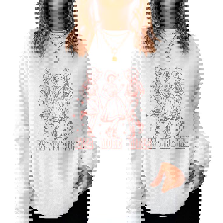 Kiss More Girls Nonbinary They Them Trans Pride Month Women Sweatshirt