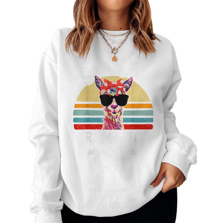 Llama Save Drama For Your Llama Mother Day Women Sweatshirt