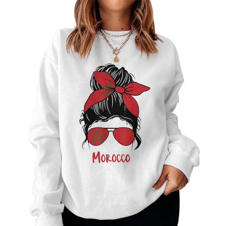 Sweat à Capuche Patriotique Maroc - Pour Femme, Motif Marocain, Coupe Classique, 241 G