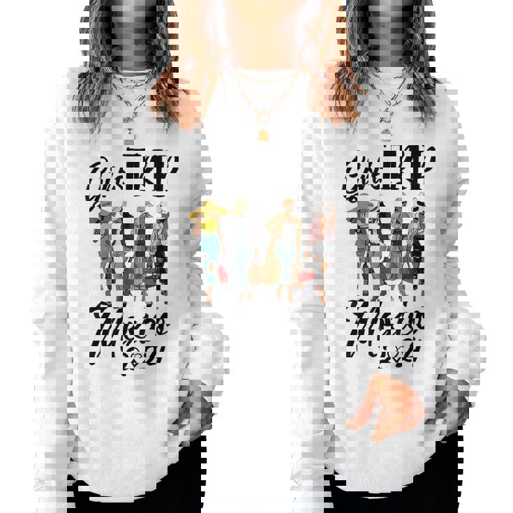 Mexico Girls Trip 2024 Birthday Squad Vacation Party Women Sweatshirt