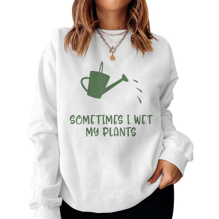 Plants Nature Cactus Plant Flower Succulent Wet Cacti Pun Women Sweatshirt