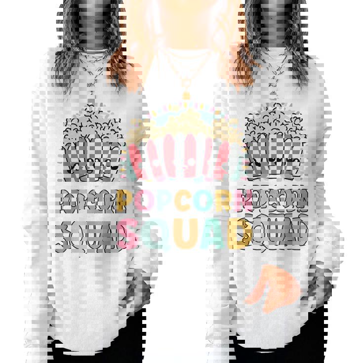 Popcorn Squad Matching For Girls Cinema Movie Night Women Sweatshirt