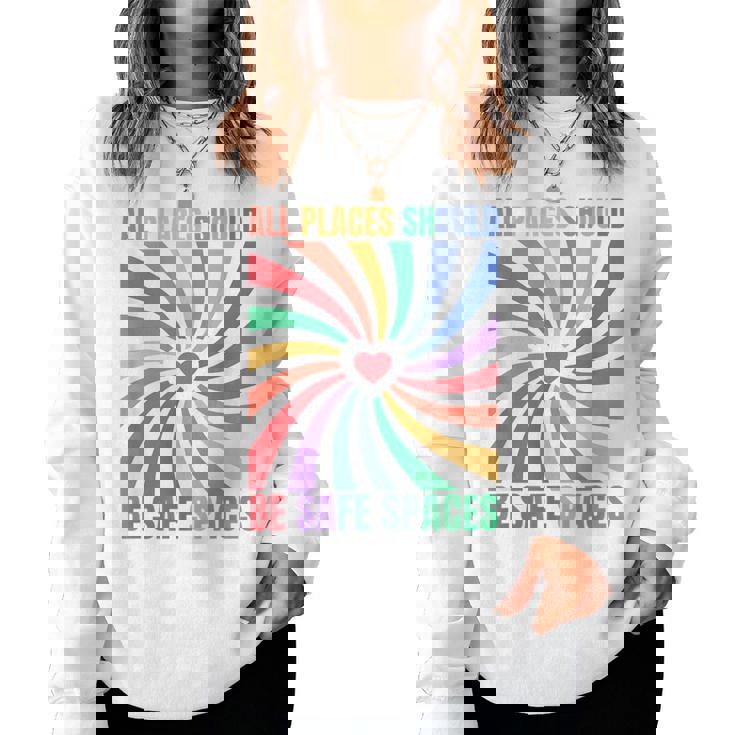 Pride Lgbtq Rainbow Flag Gay Pride Month Women Sweatshirt