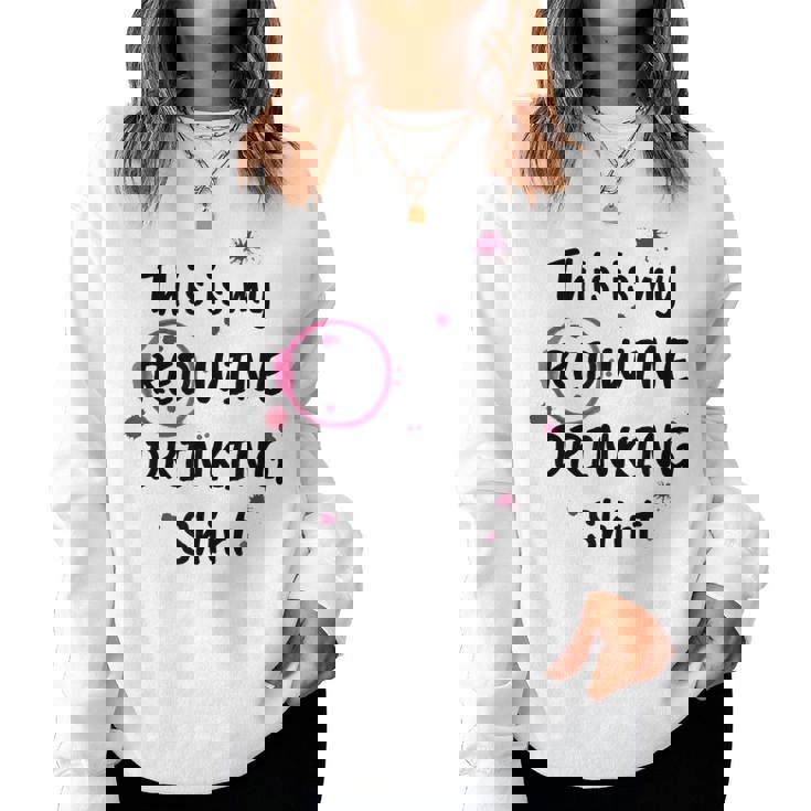 This Is My Red Wine Drinking Wine Women Sweatshirt