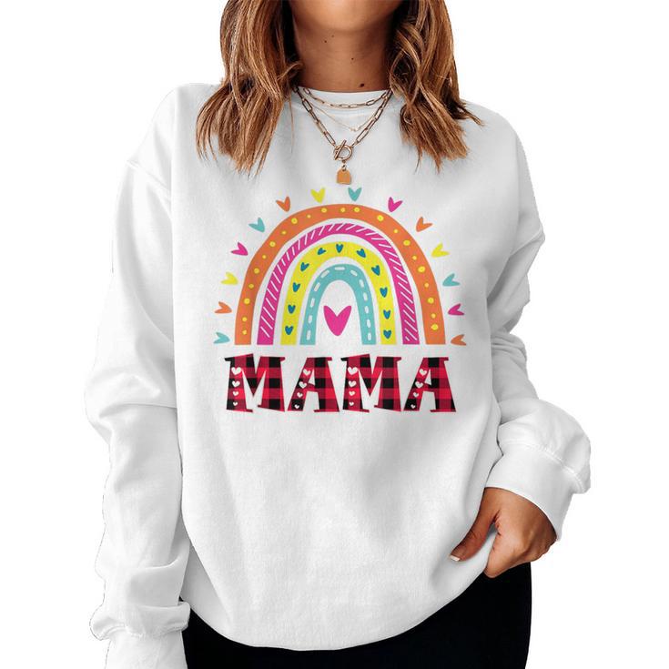 Regenbogen Mama Für Damen Lustige Muttertag Regenbogen Mama Sweatshirt Frauen