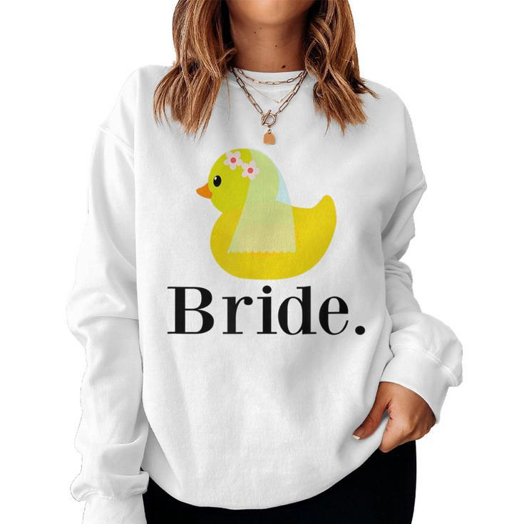 Rubber Duck Bride Women Sweatshirt