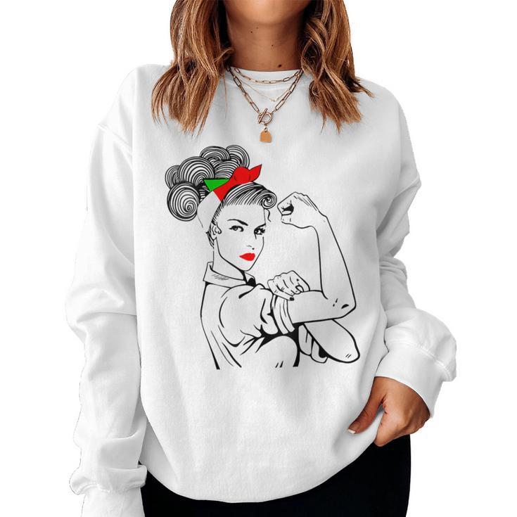 Unbreakable Girl Italian Heritage Day Italian Flag Women Women Sweatshirt