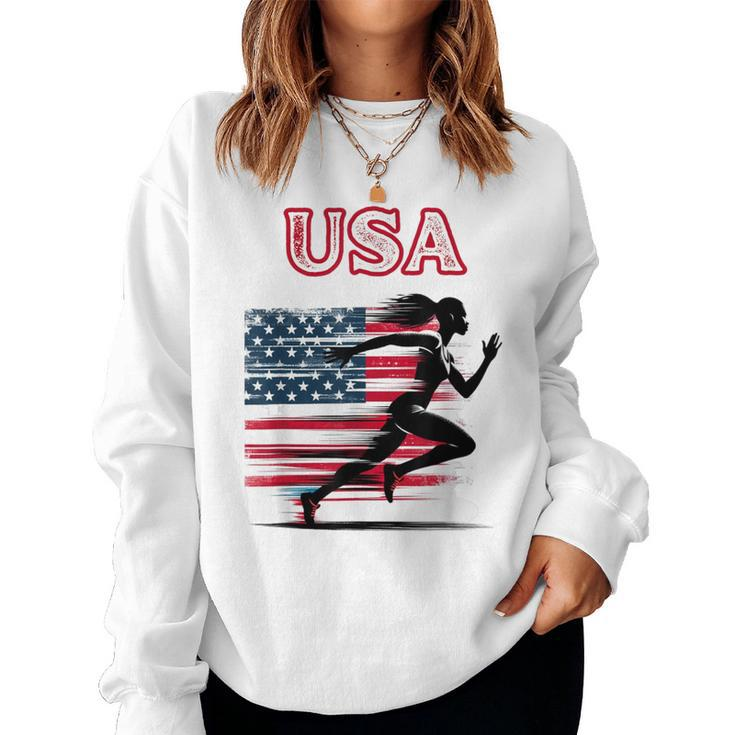 Usa Track And Field Girls Accessories Apparel Women Sweatshirt