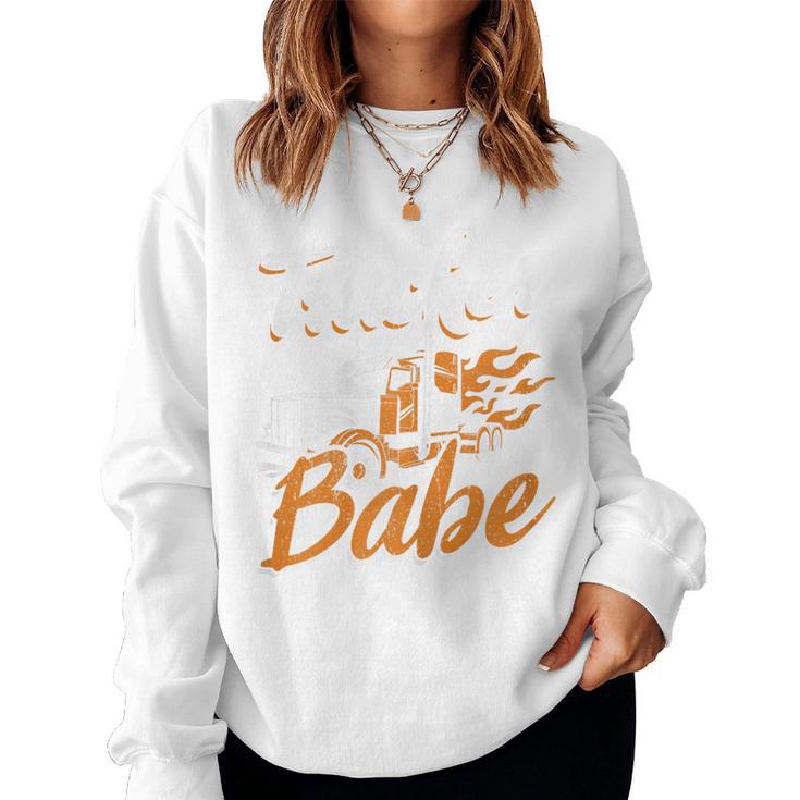 Women's Trucker Babes Truck Driver And Trucker Sweatshirt Frauen