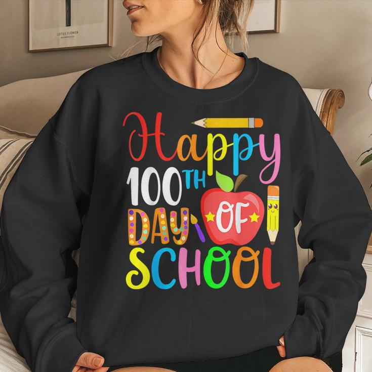 100 Days Of School Teacher And StudentWomen Sweatshirt Gifts for Her