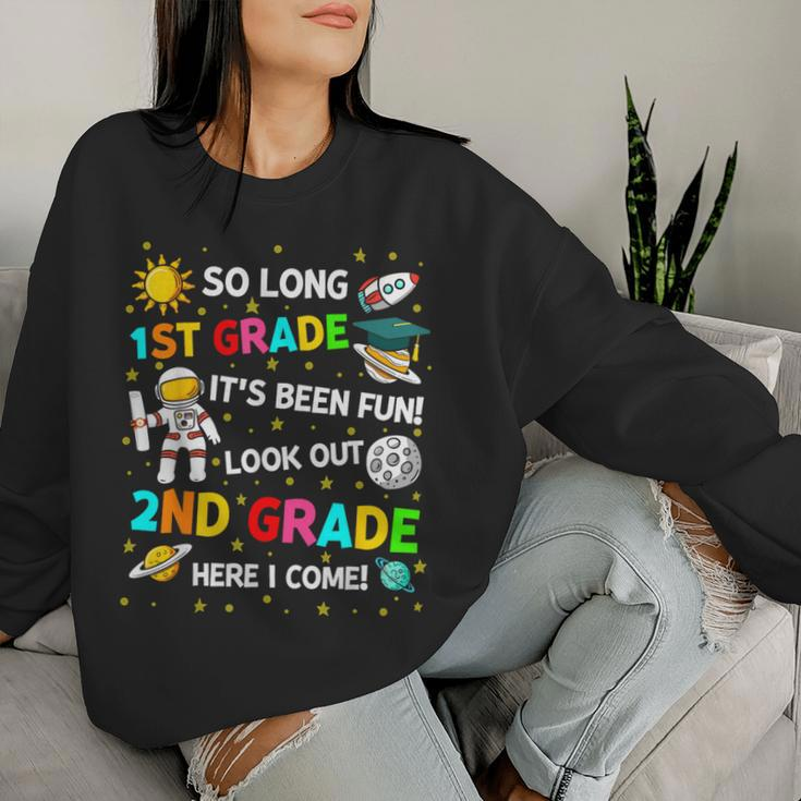 1St Grade Graduation So Long 1St Grade Astronaut Space Women Sweatshirt Gifts for Her