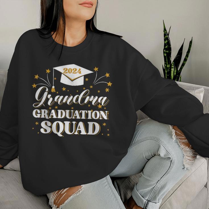 2024 Graduation Squad Grandma Congrats Grad Class Of 2024 Women Sweatshirt Gifts for Her