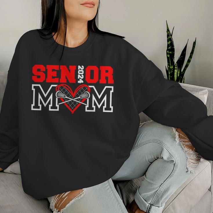 2024 Senior Lacrosse Mom Lacrosse Team Class Of 2024 Grad Women Sweatshirt Gifts for Her