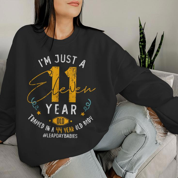 44 Years Old Leap Year Birthday 11 Leap Day Women Sweatshirt Gifts for Her