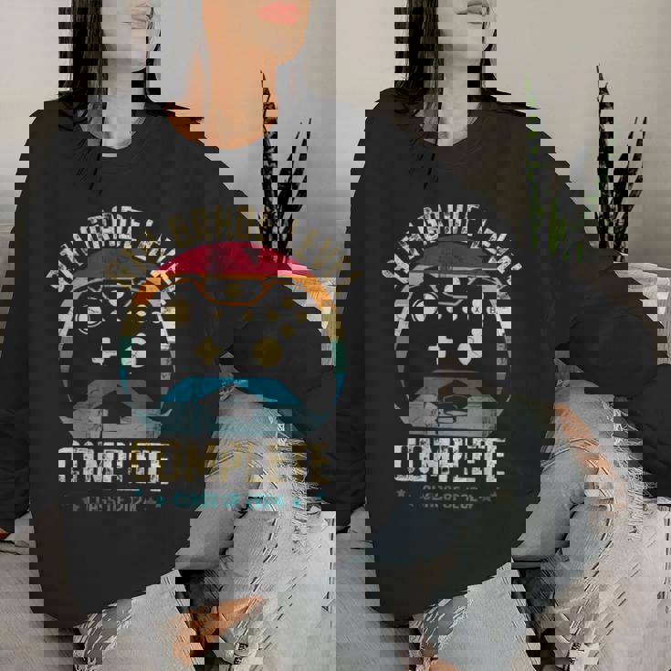 8Th Grade Level Complete Gamer Class Of 2024 Graduation Boy Women Sweatshirt Gifts for Her
