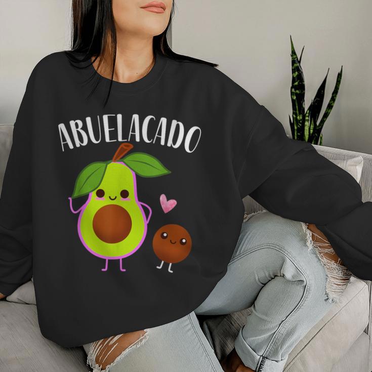 Abuelacado Spanish Grandma Avocado Baby Shower Women Sweatshirt Gifts for Her