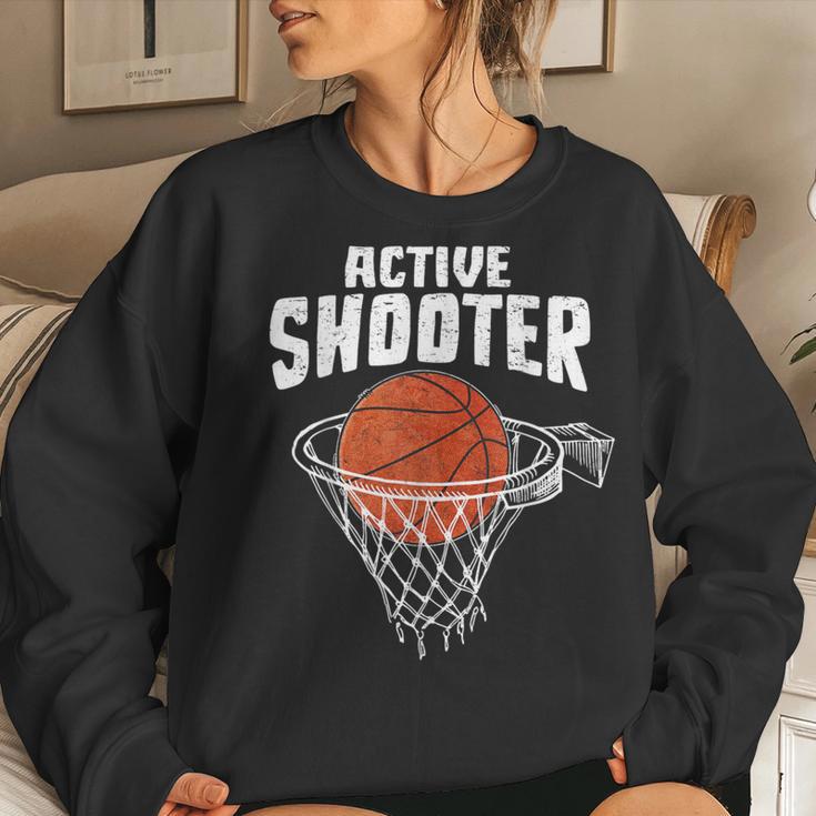 Active Shooter Basketball Lovers Basketball Player Women Sweatshirt Gifts for Her