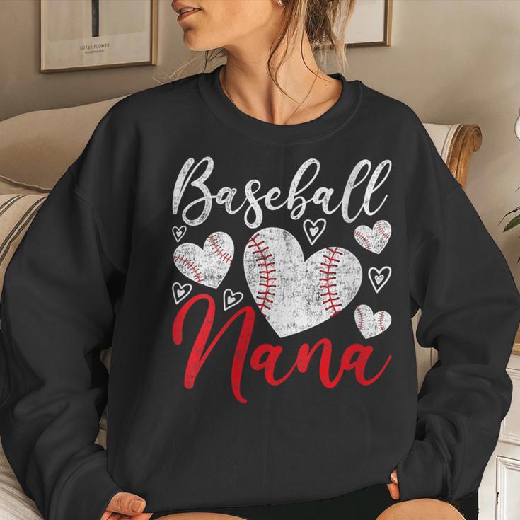 American Game Retired Baseball Nana Grandmother Baseball Women Sweatshirt Gifts for Her