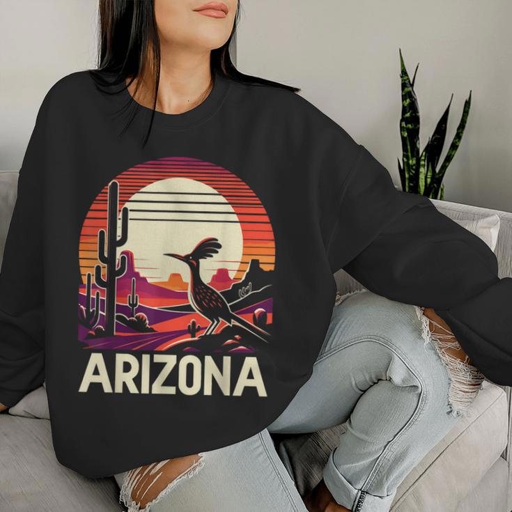 Arizona Roadrunner State Of Arizona Cactus Women Sweatshirt Gifts for Her